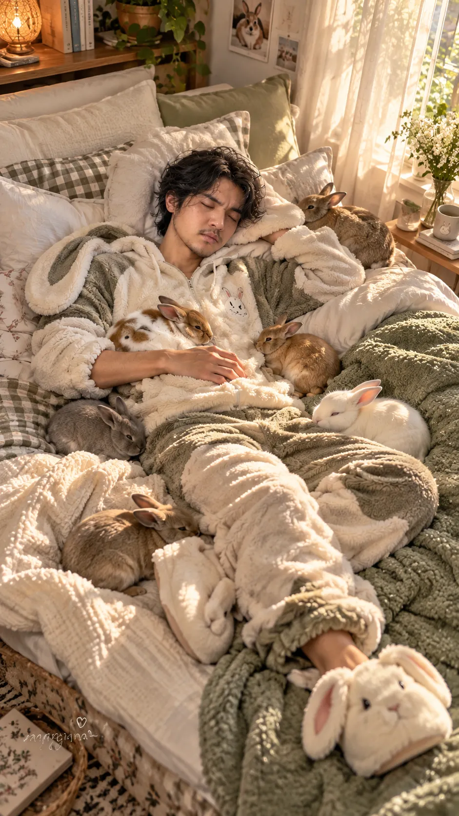 Photorealistic Animal-Themed Nap Portrait output 2