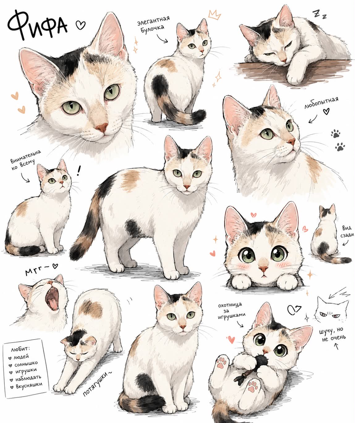 Loose Sketch Page of Your Pet output 2