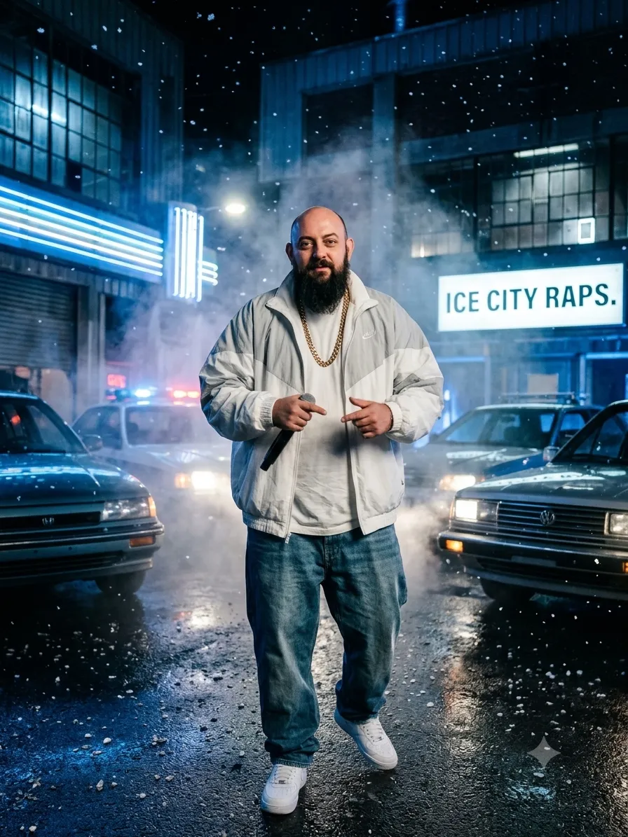 Early-1990s Ice-Era Hip-Hop Portrait output 3