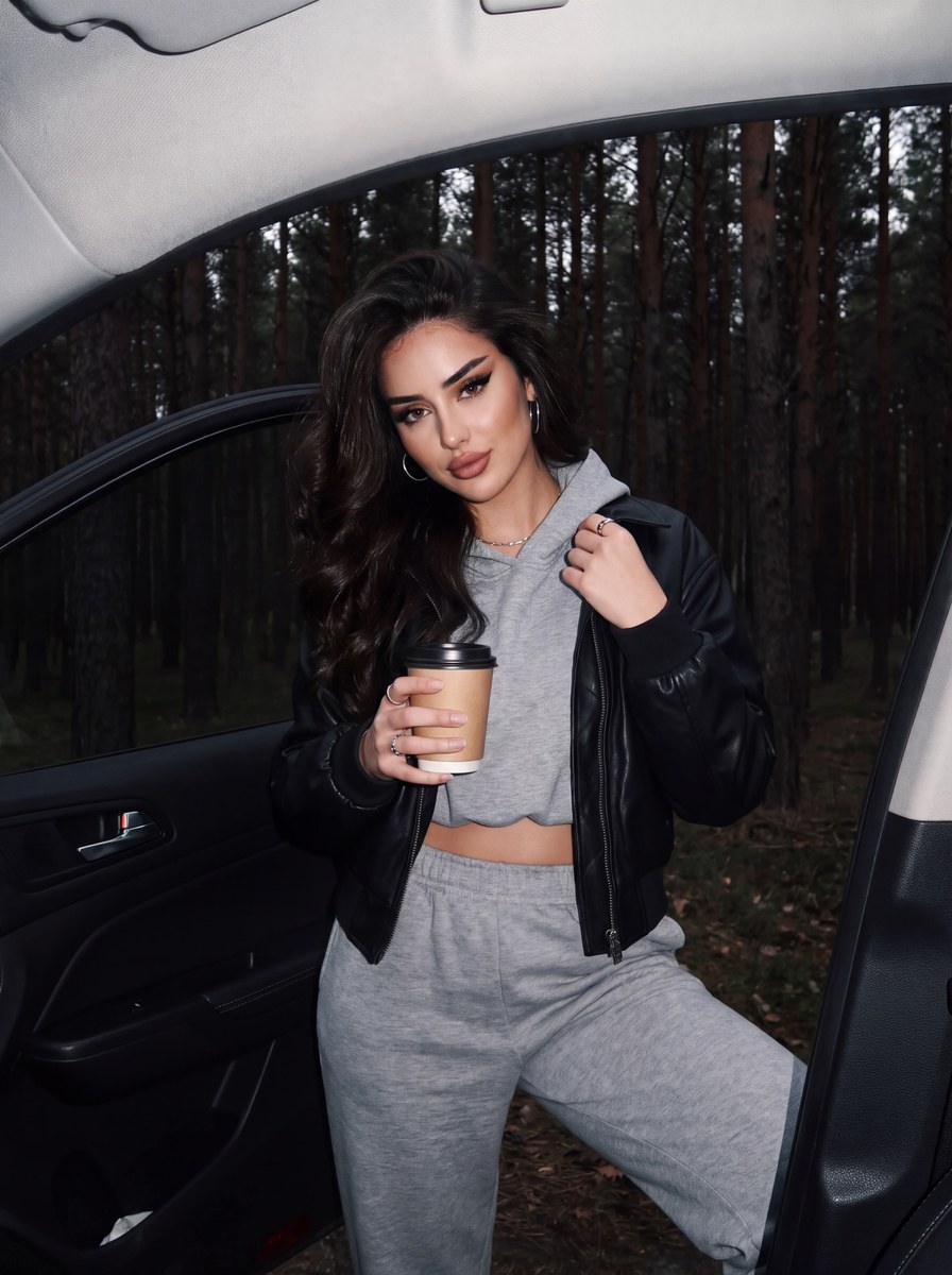 Dark Feminine Forest Road Trip Portrait output 1
