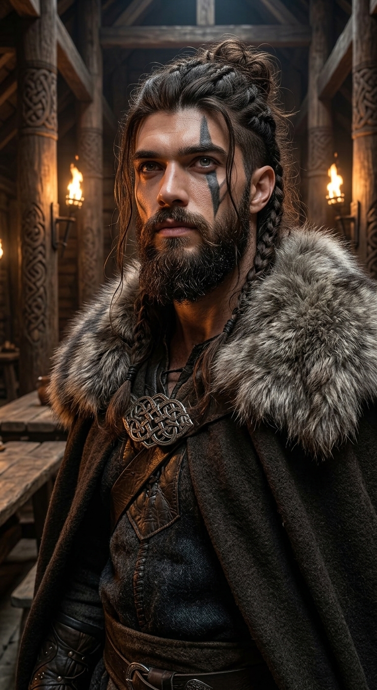 The Northern Warrior: Nordic Viking Editorial Portrait output 14