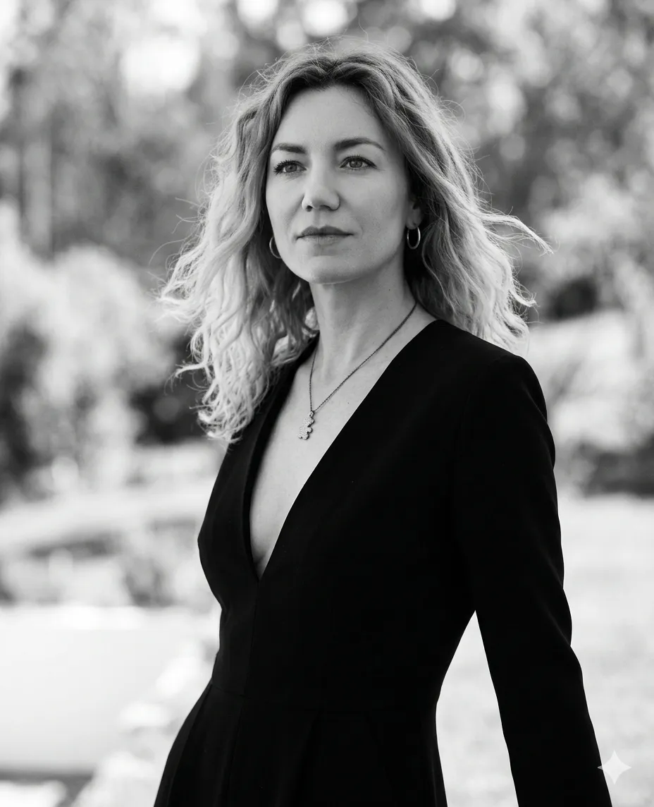 Timeless Parisian Black-and-White Fashion Portrait