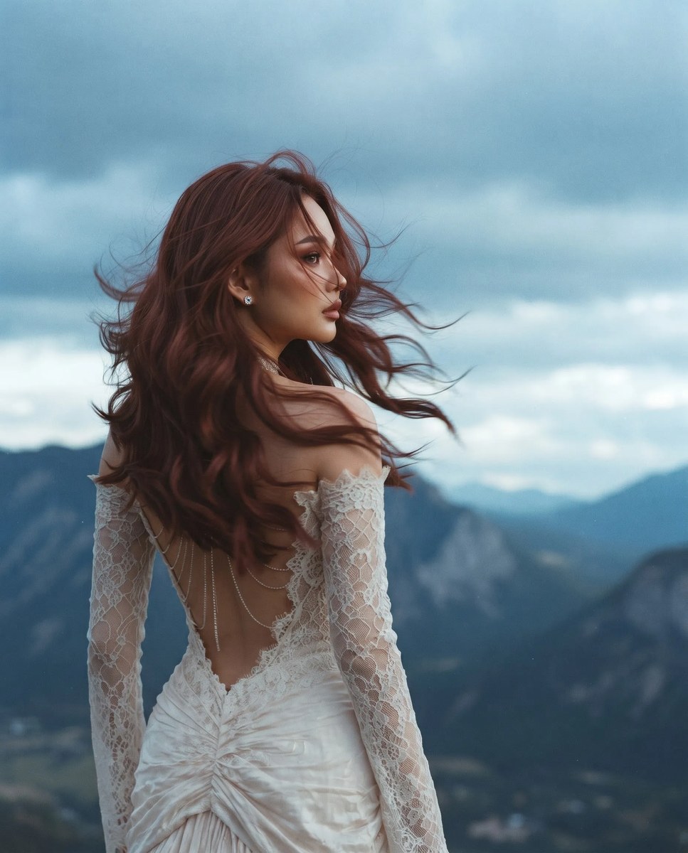 Dreamy Vintage Editorial Portrait of a Woman output 9