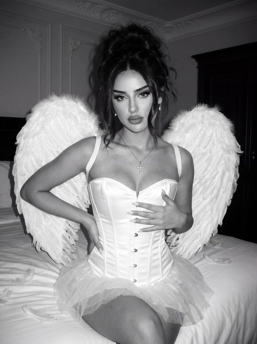 Dark Romantic Angel Digicam Portrait output 1