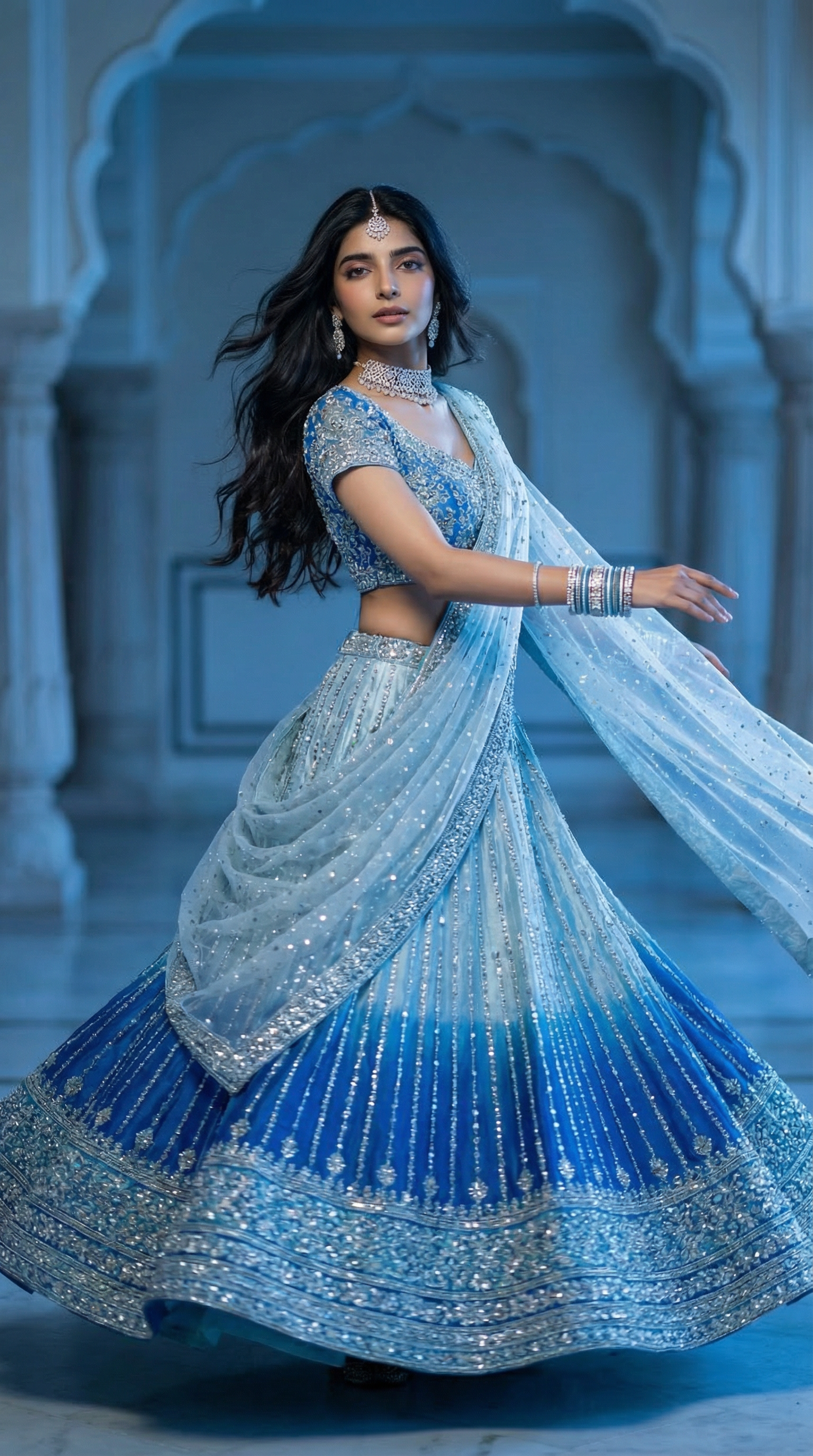 Transform an Uploaded Photo into a 1990s Bollywood Dance Portrait output 1