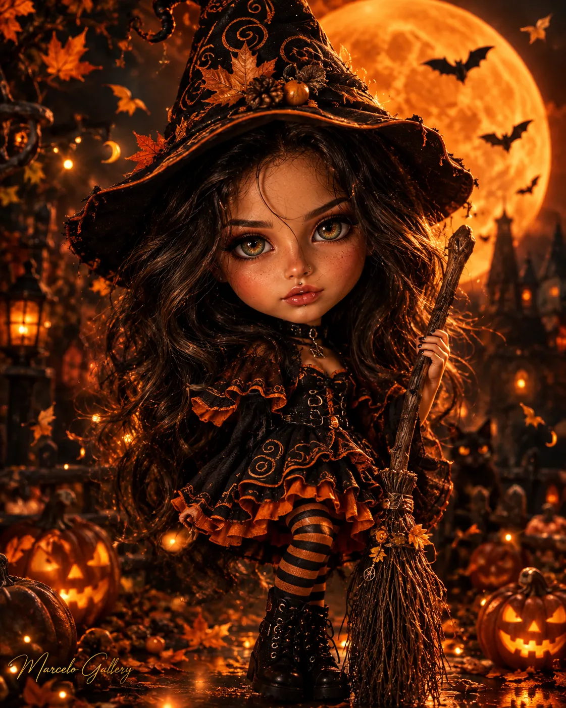 Blythe Doll Halloween Witch