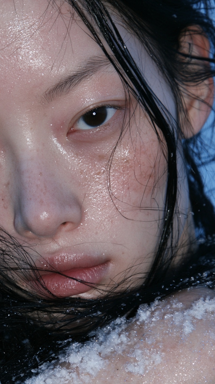 Dusk Winter Fashion Portrait