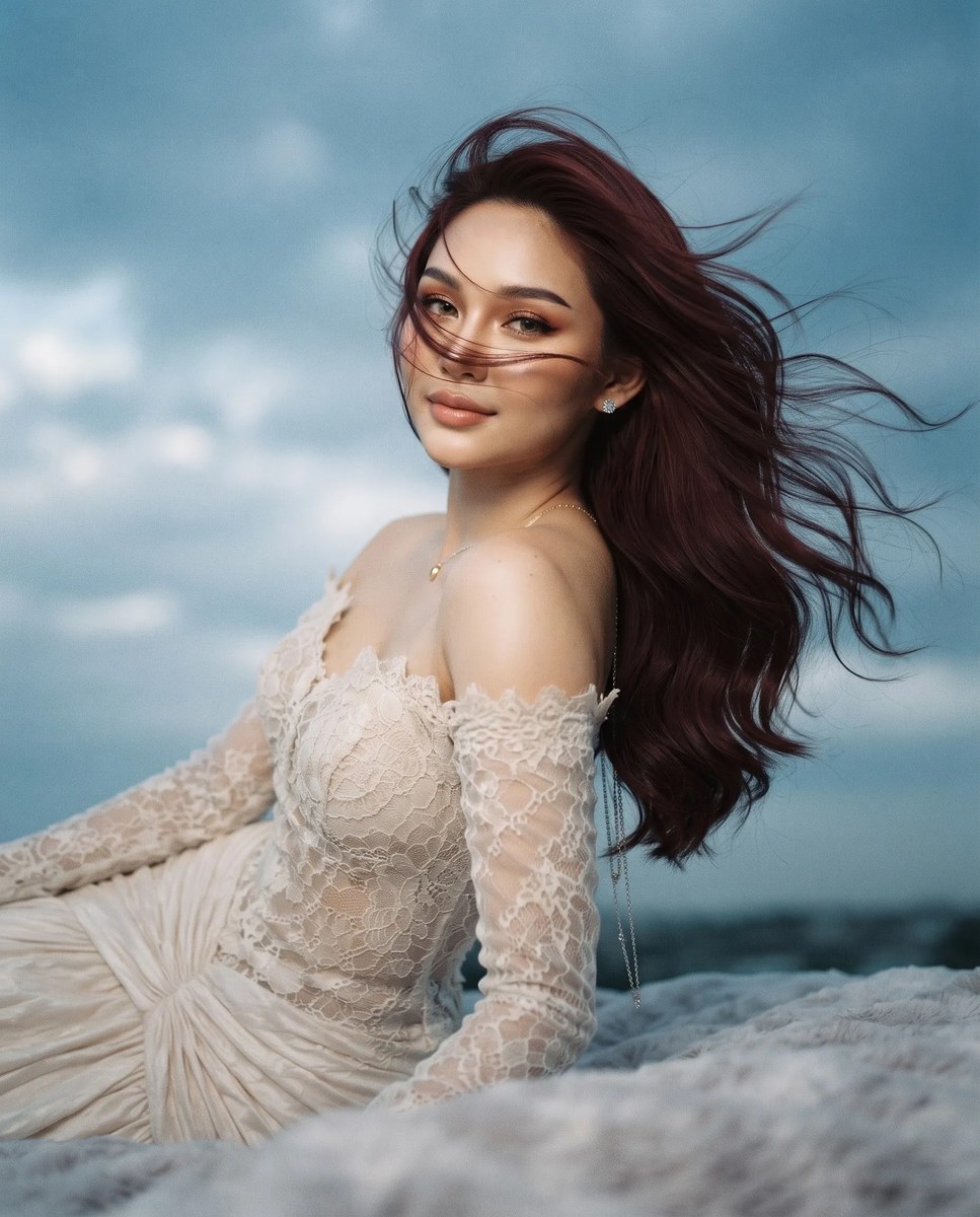 Dreamy Vintage Editorial Portrait of a Woman output 2