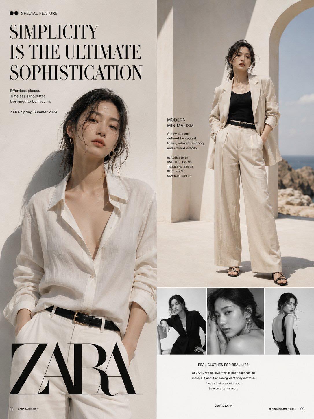 Luxury Fashion Magazine Campaign Spread output 2