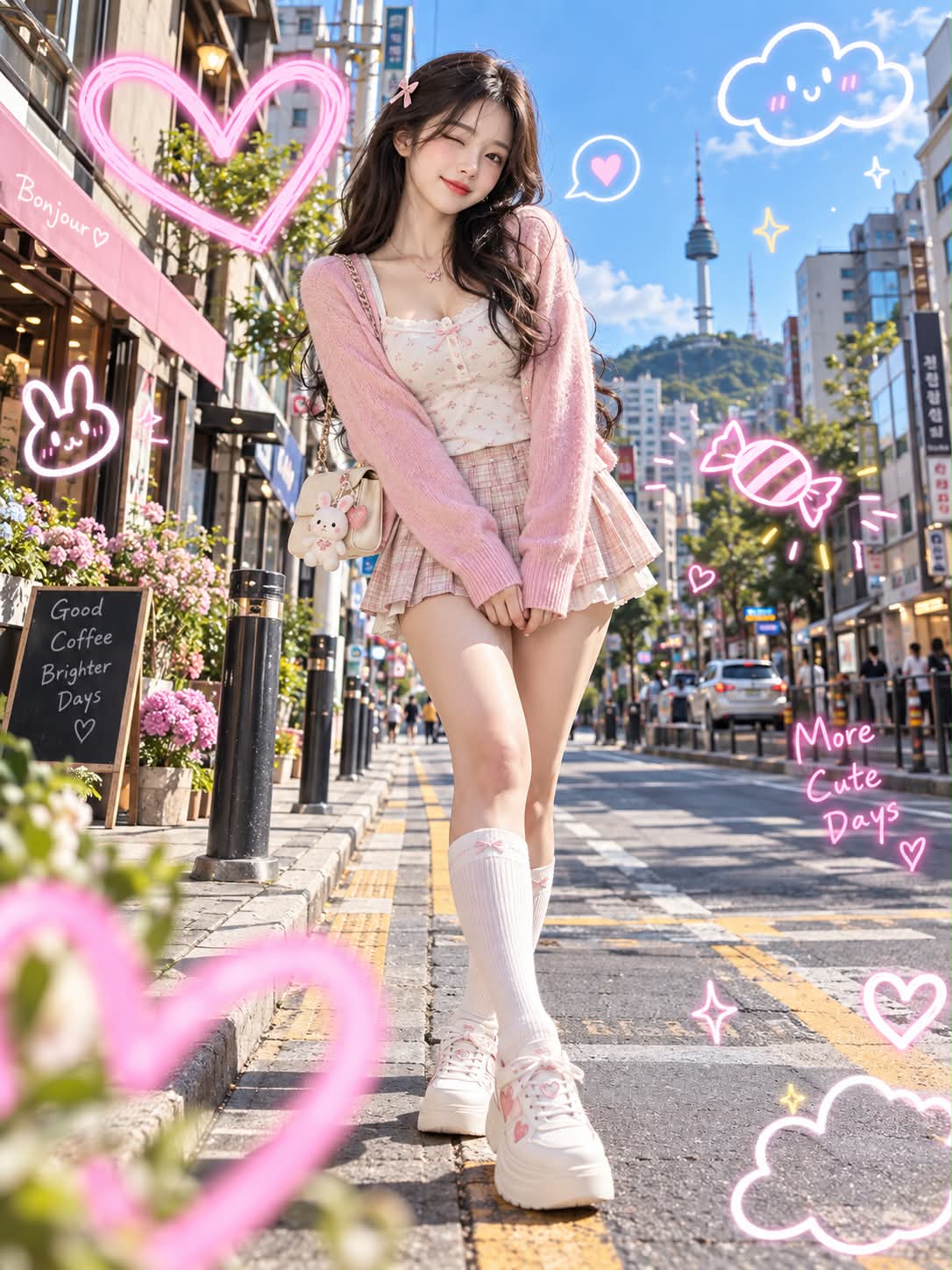 Neon Doodle Street-Style Editorial output 1