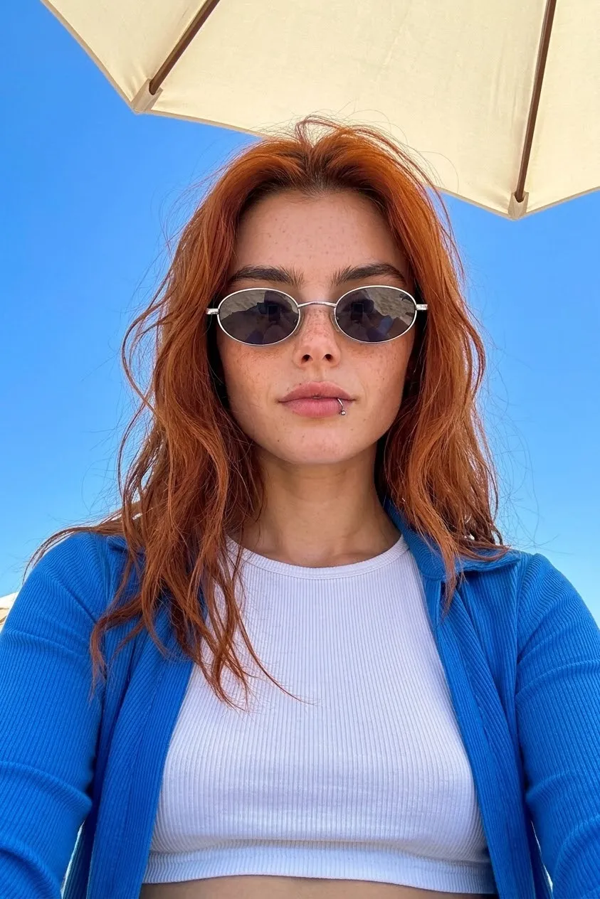 Sunny Beach Selfie Portrait output 1