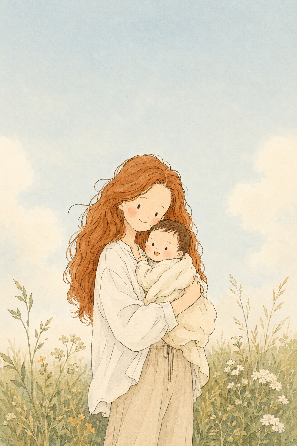 Pastel Storybook Character Illustration output 2