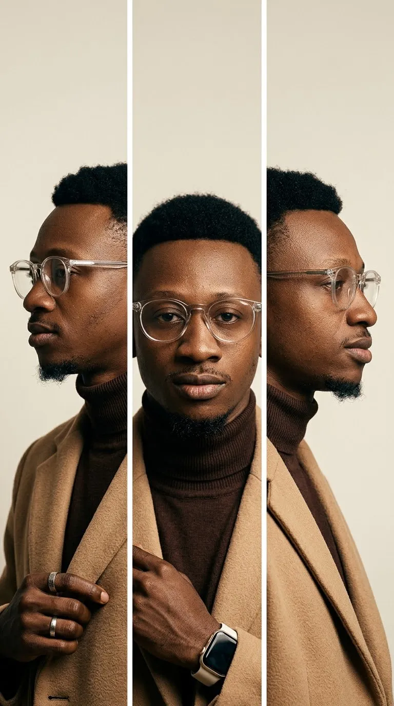 Luxury Eyewear Triptych Portrait output 1