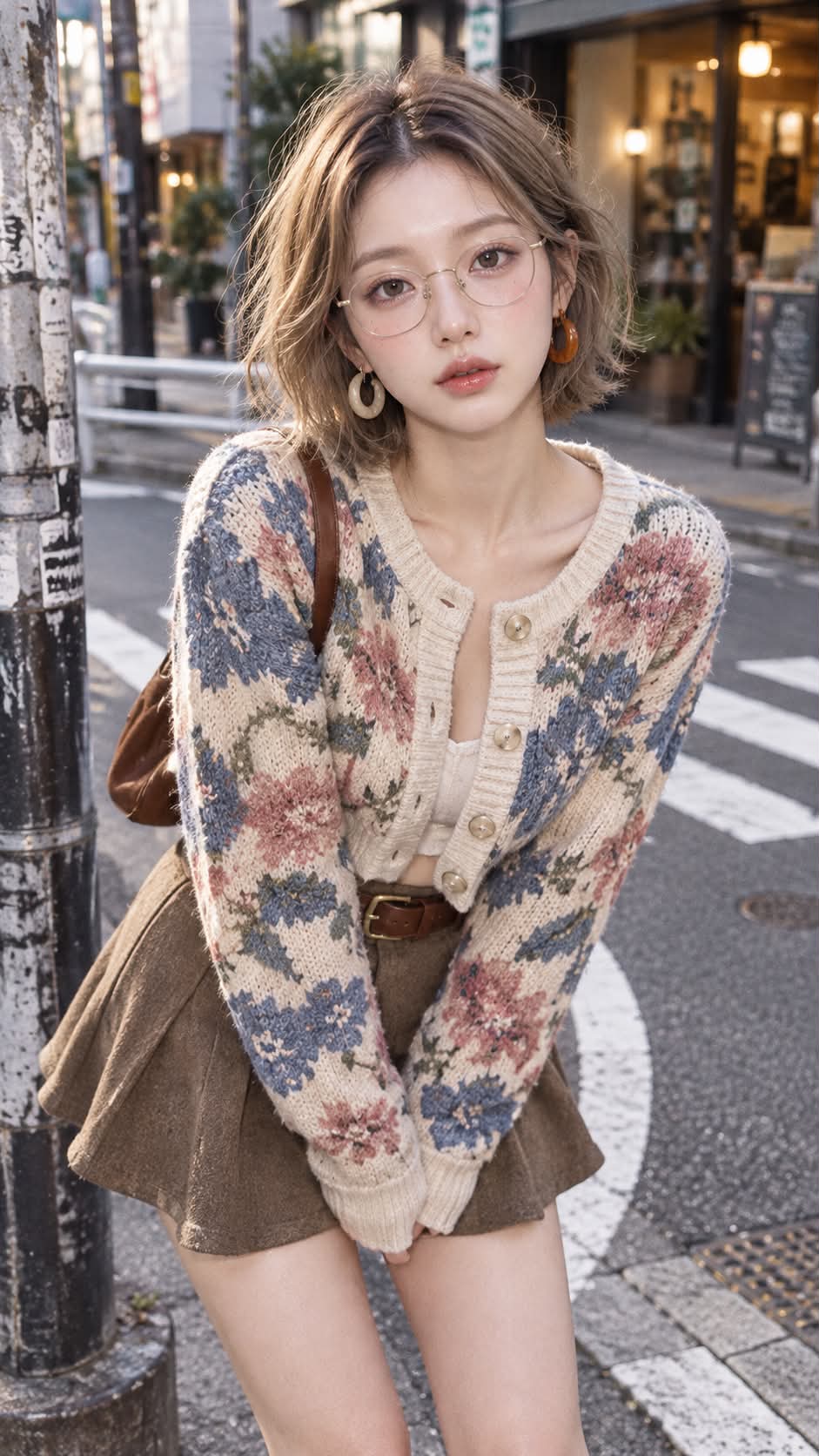 Milk-Tea Bob Japanese Fashion Snap