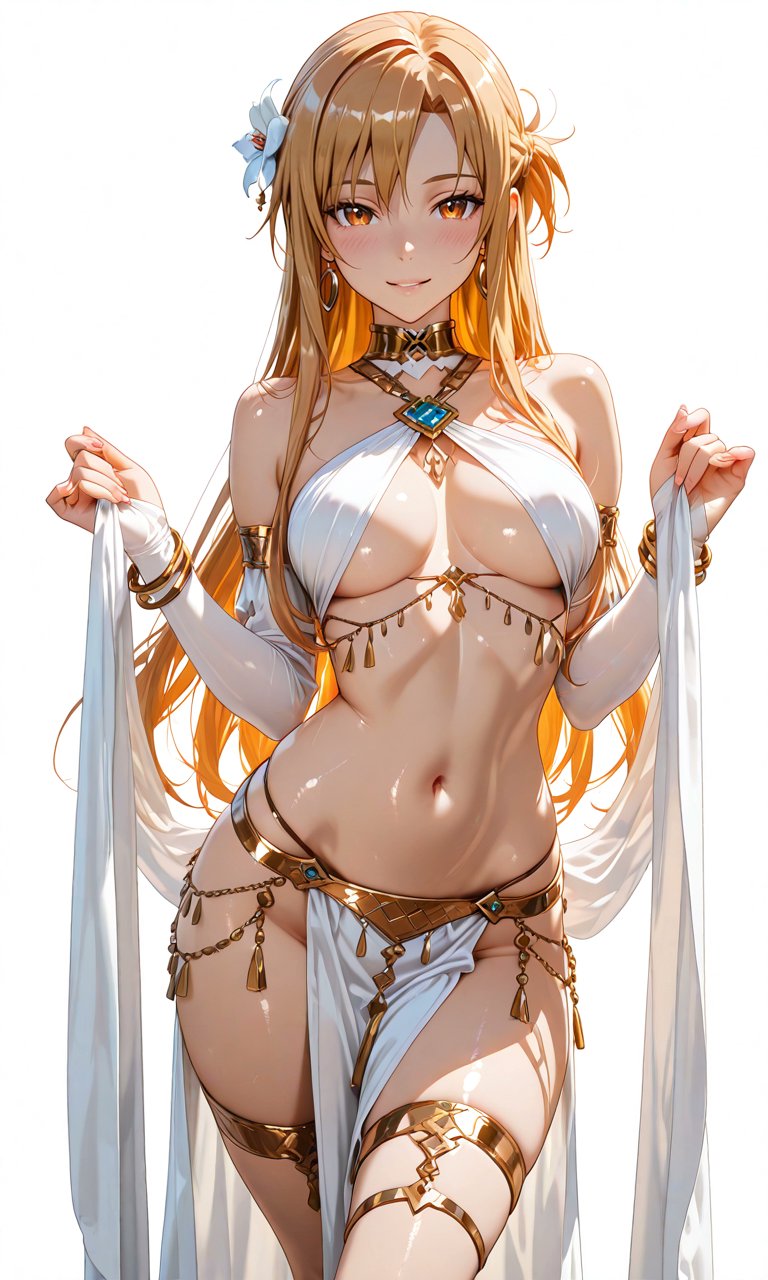 Asuna Yuuki in a Dancer Outfit