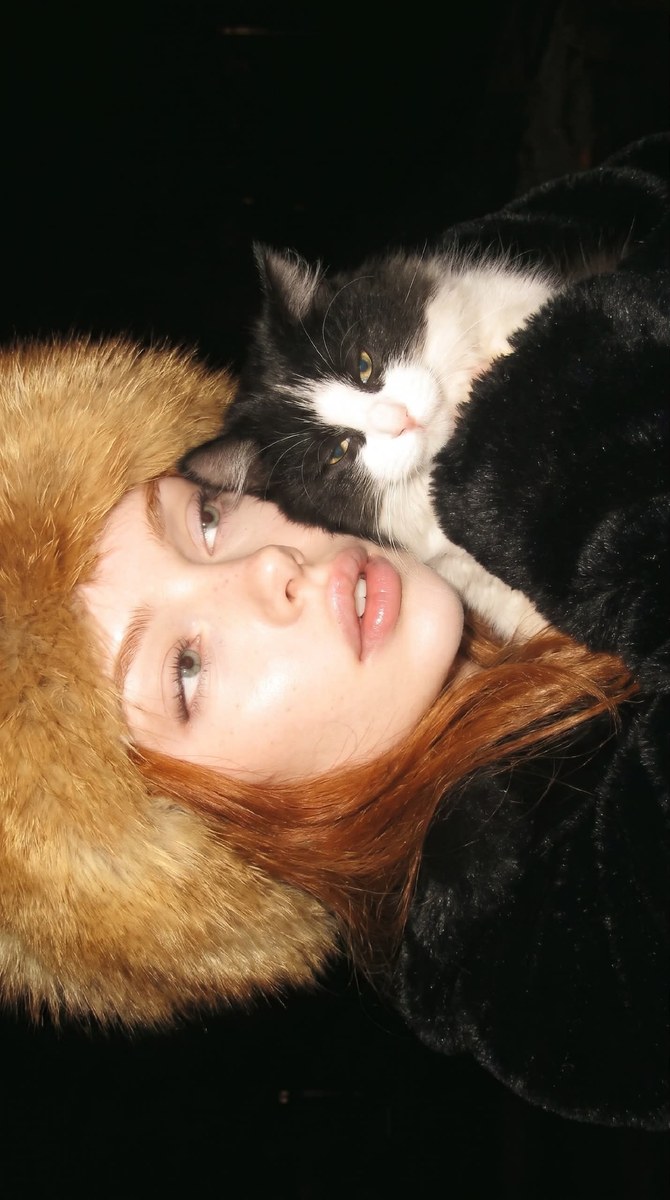 Early-2000s Flash Portrait with a Cat output 2