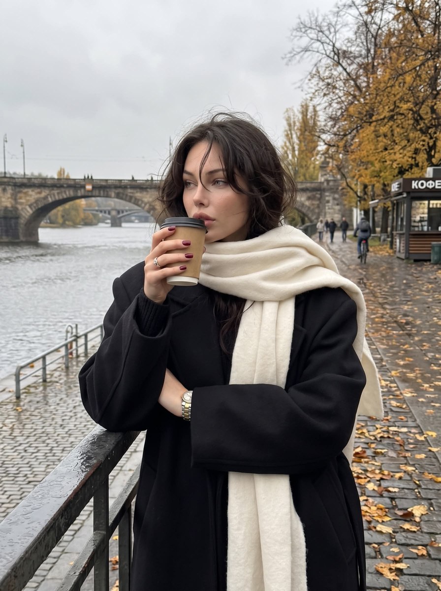 Candid Autumn City Portrait with Identity Reference output 2