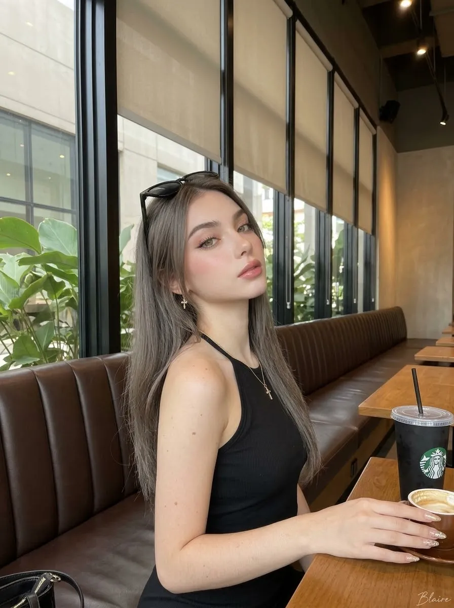 Identity-Preserving Café Selfie with a Starbucks Cup output 10