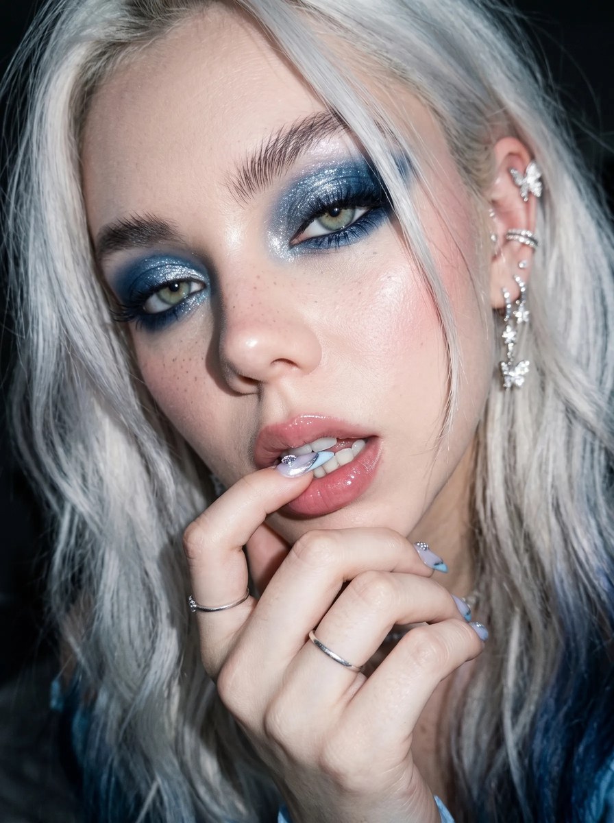 Icy Blue Flash-Fashion Portrait output 2