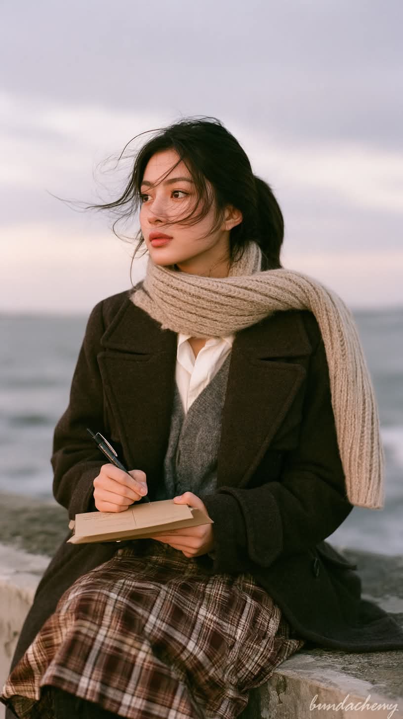Candid Seaside Portrait at Dusk output 2