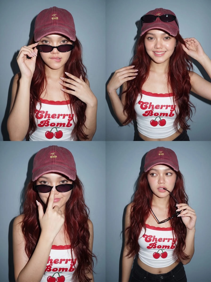 Y2K Cherry 2×2 Photo Collage output 3