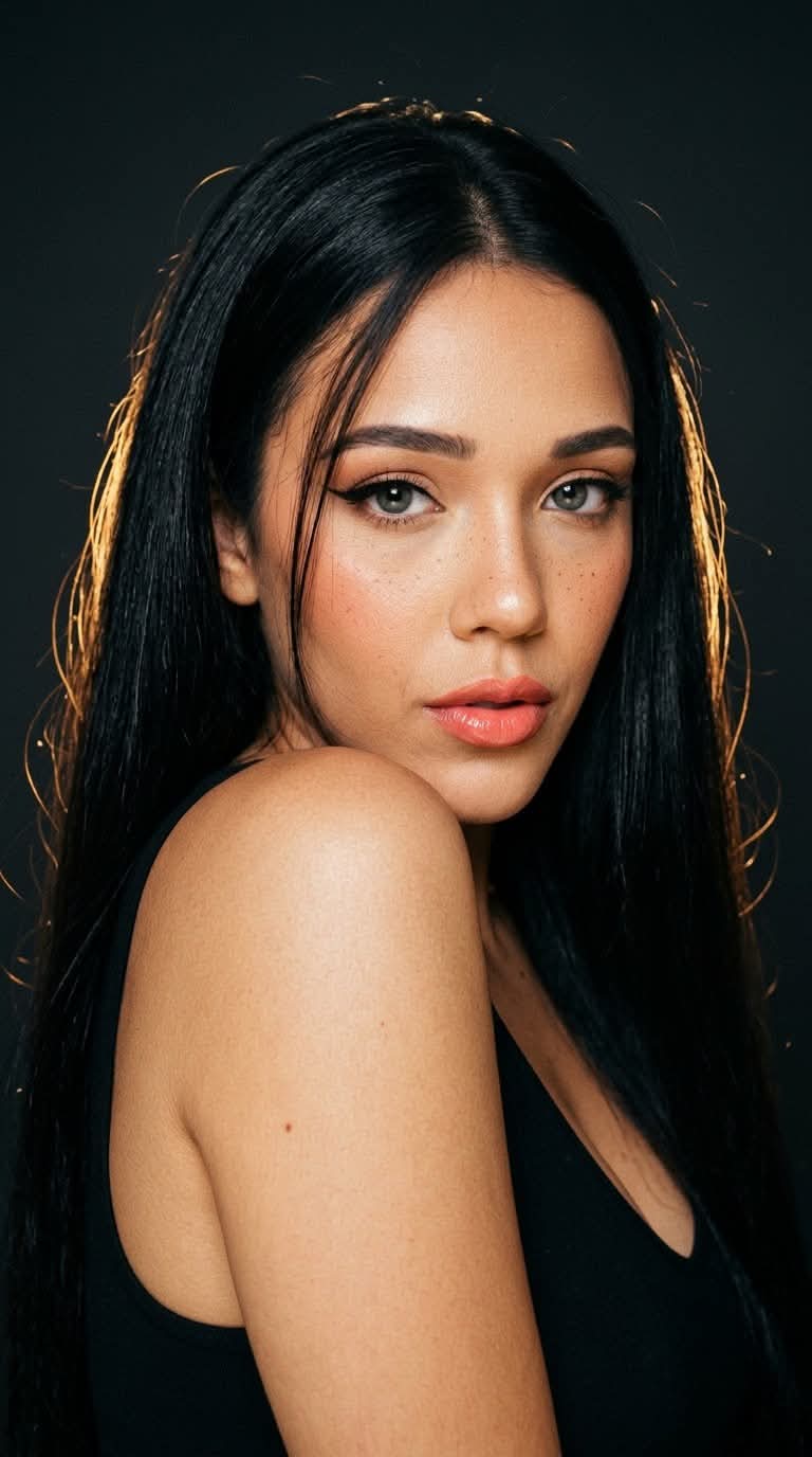 Warm, Cinematic Beauty Portrait