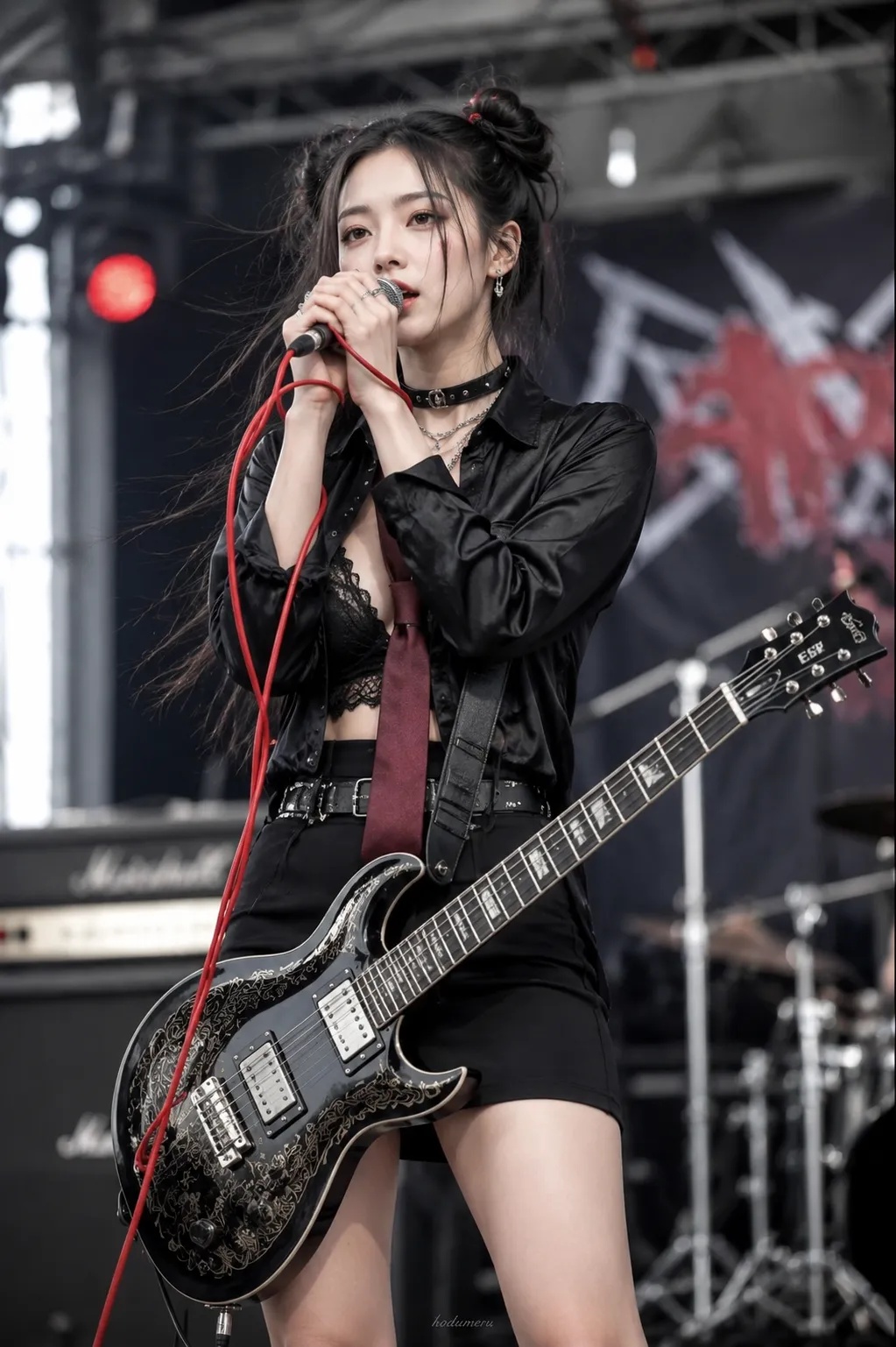 Rock Star Performing on Stage output 2