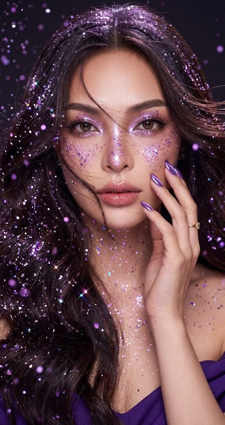 Golden Glitter Beauty Portrait output 3