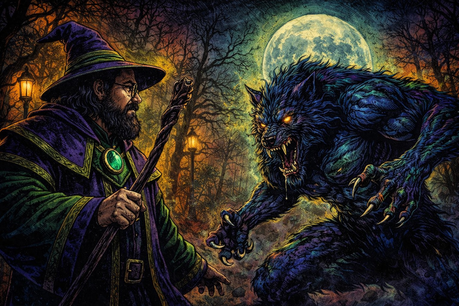 World of Darkness Colored Comic style output 1