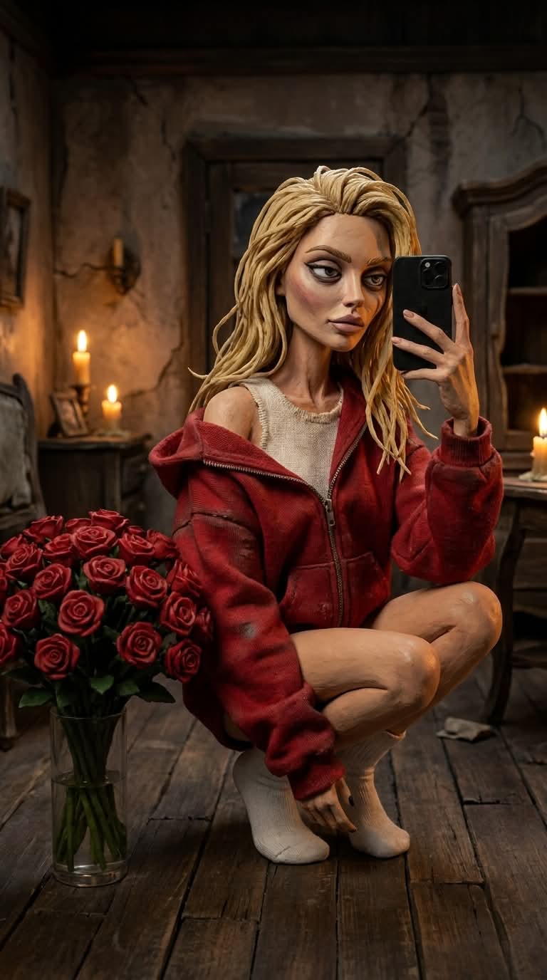 Gothic Stop-Motion Doll Portrait from a Reference Photo output 3