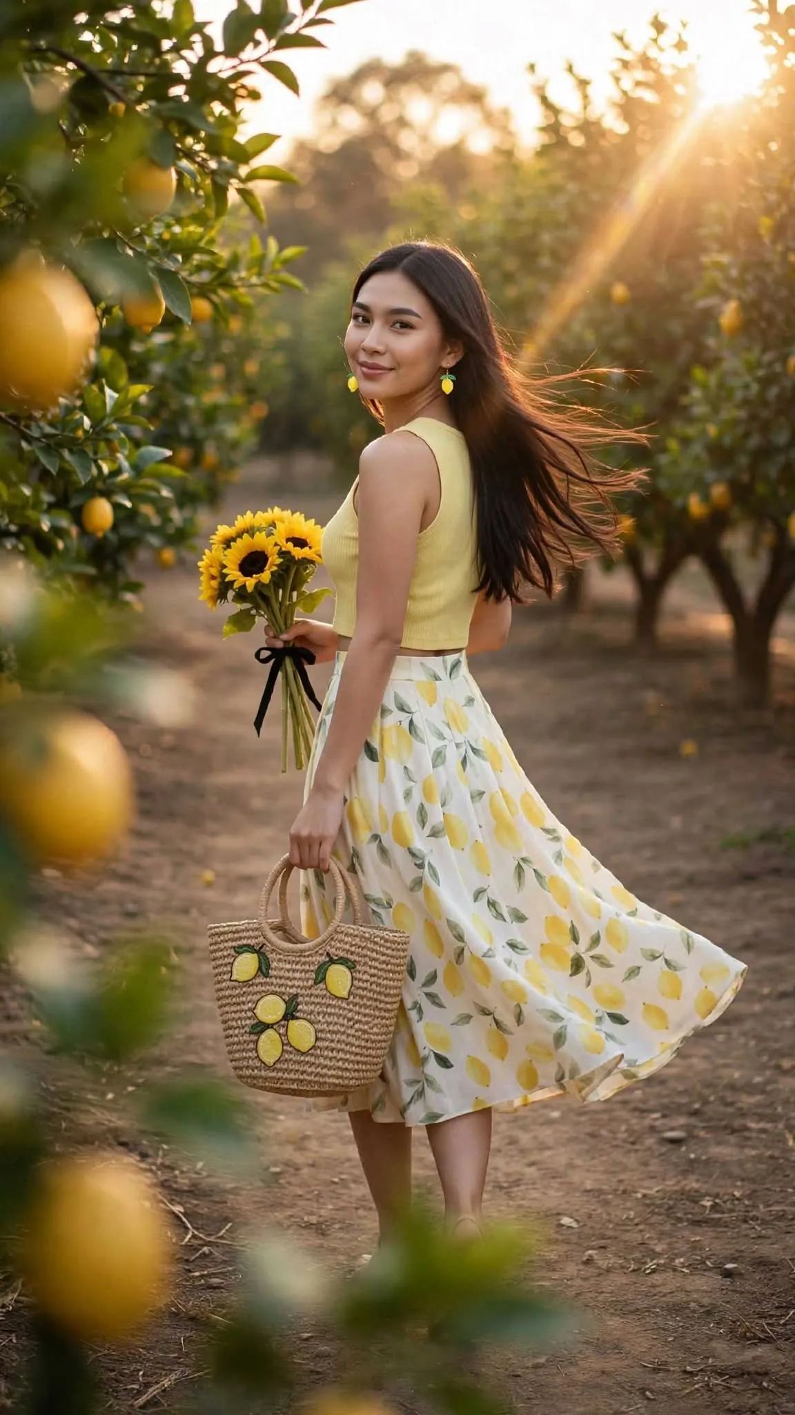 Lemon Orchard Golden-Hour Fashion Editorial output 3