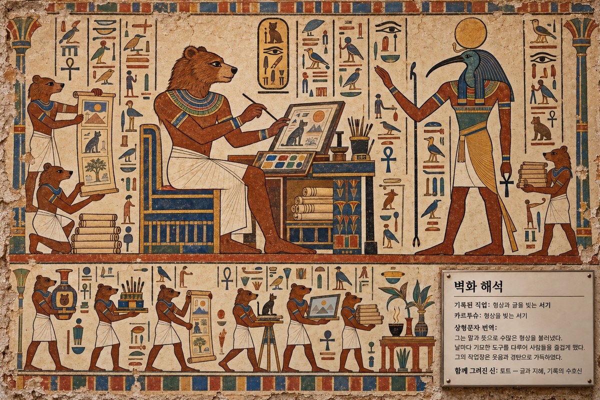 Your Profession as an Ancient Egyptian Tomb Mural output 1
