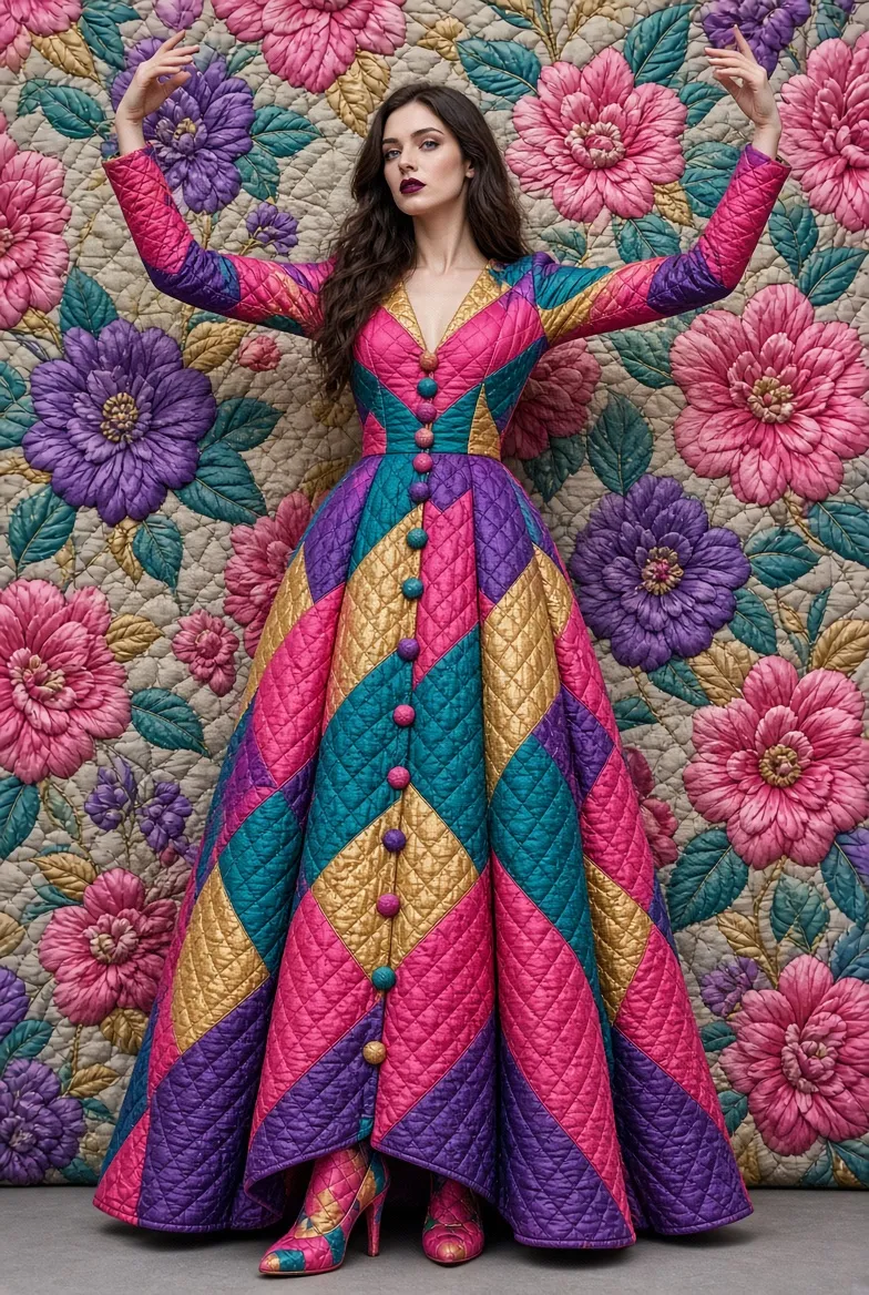 Quilted Couture Fashion Look output 12