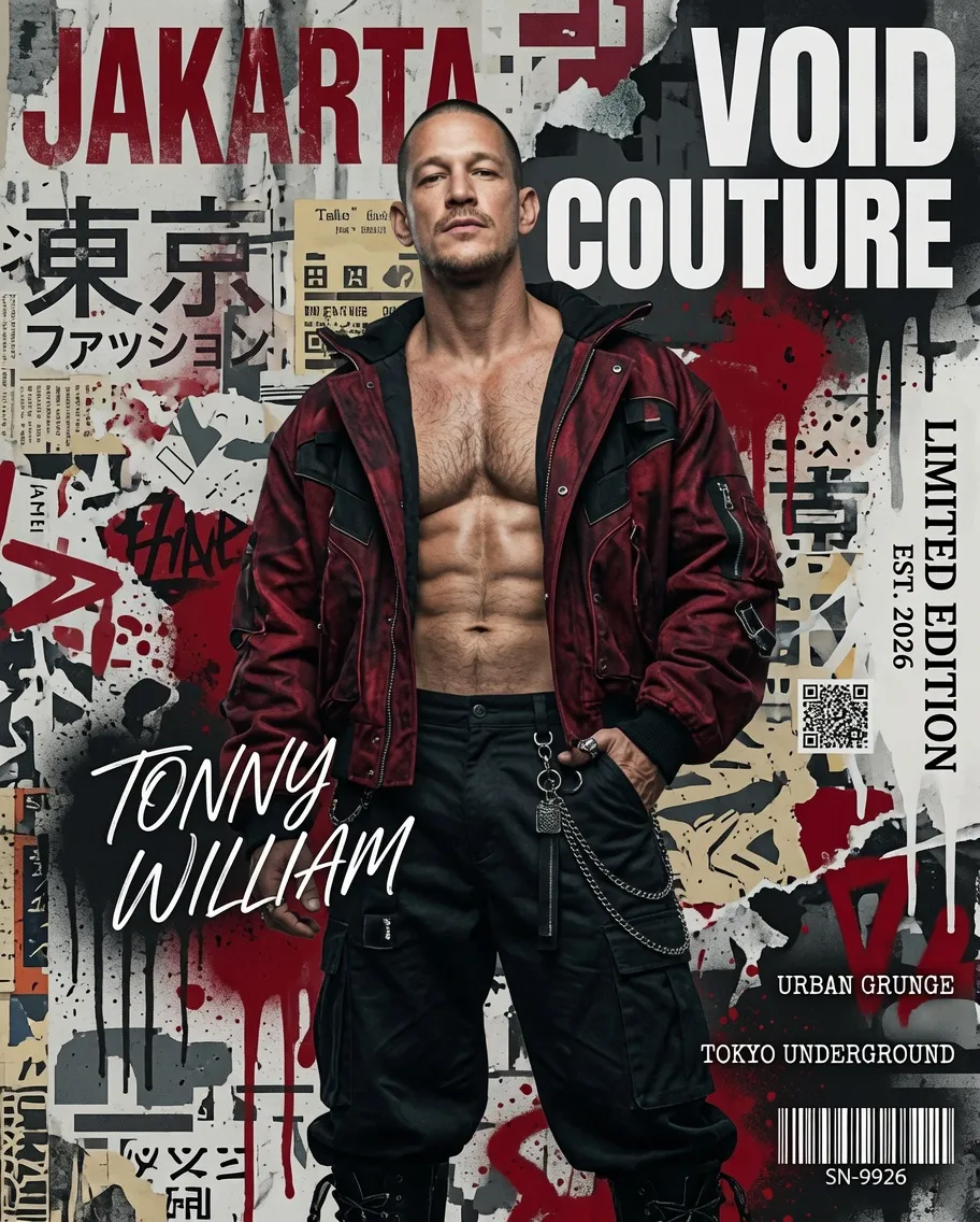 Japanese Street-Fashion Editorial Cover Poster output 3