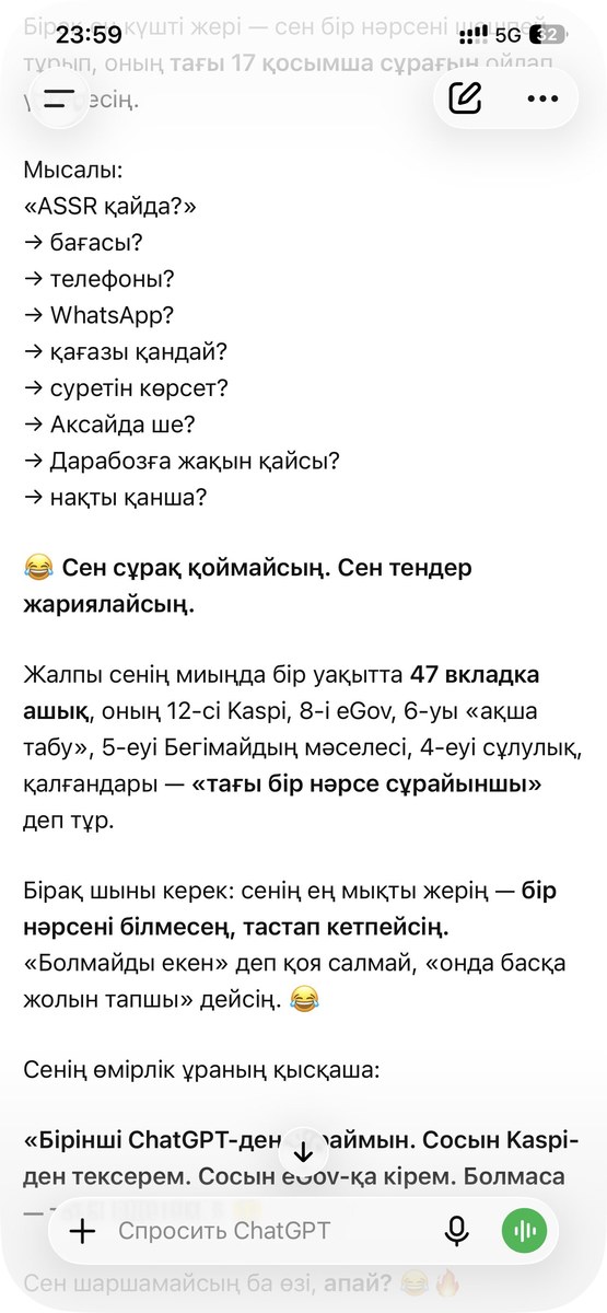 Roast Me in Kazakhstani Slang output 4