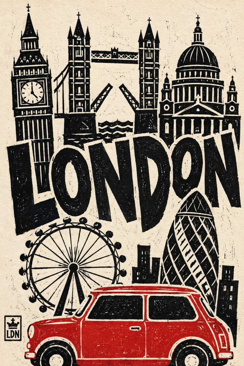 Create a bold tourist poster output 2