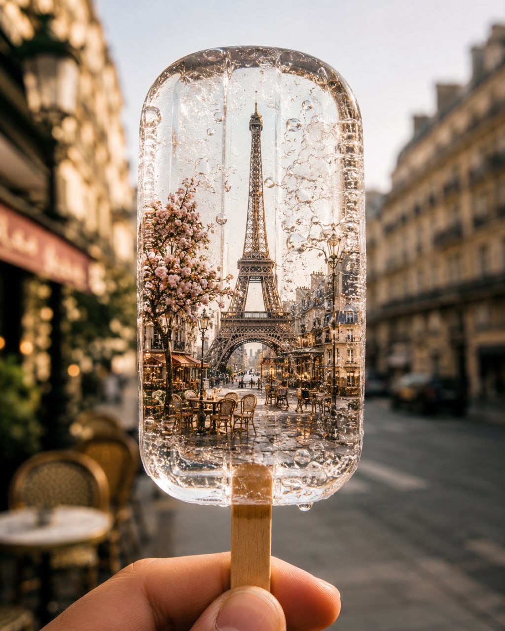 The city inside an ice cream in GPT Image