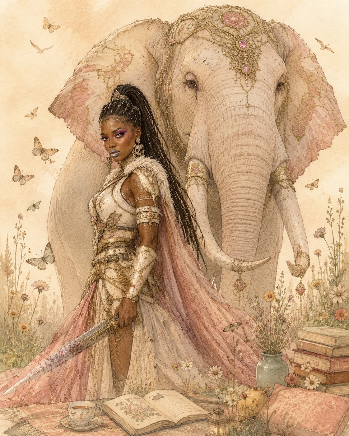 Whispering Storybook Morning Illustration output 4