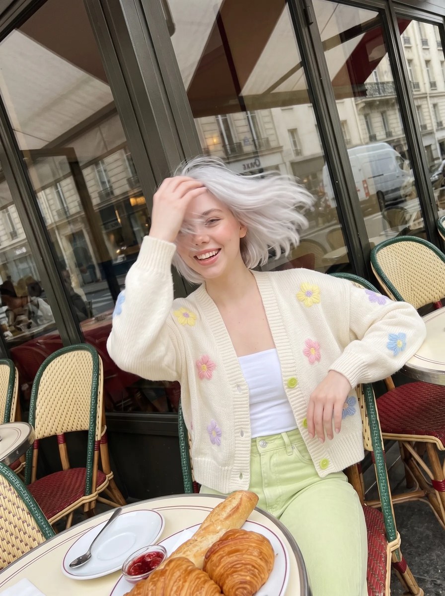 Candid Parisian Café Portrait output 10