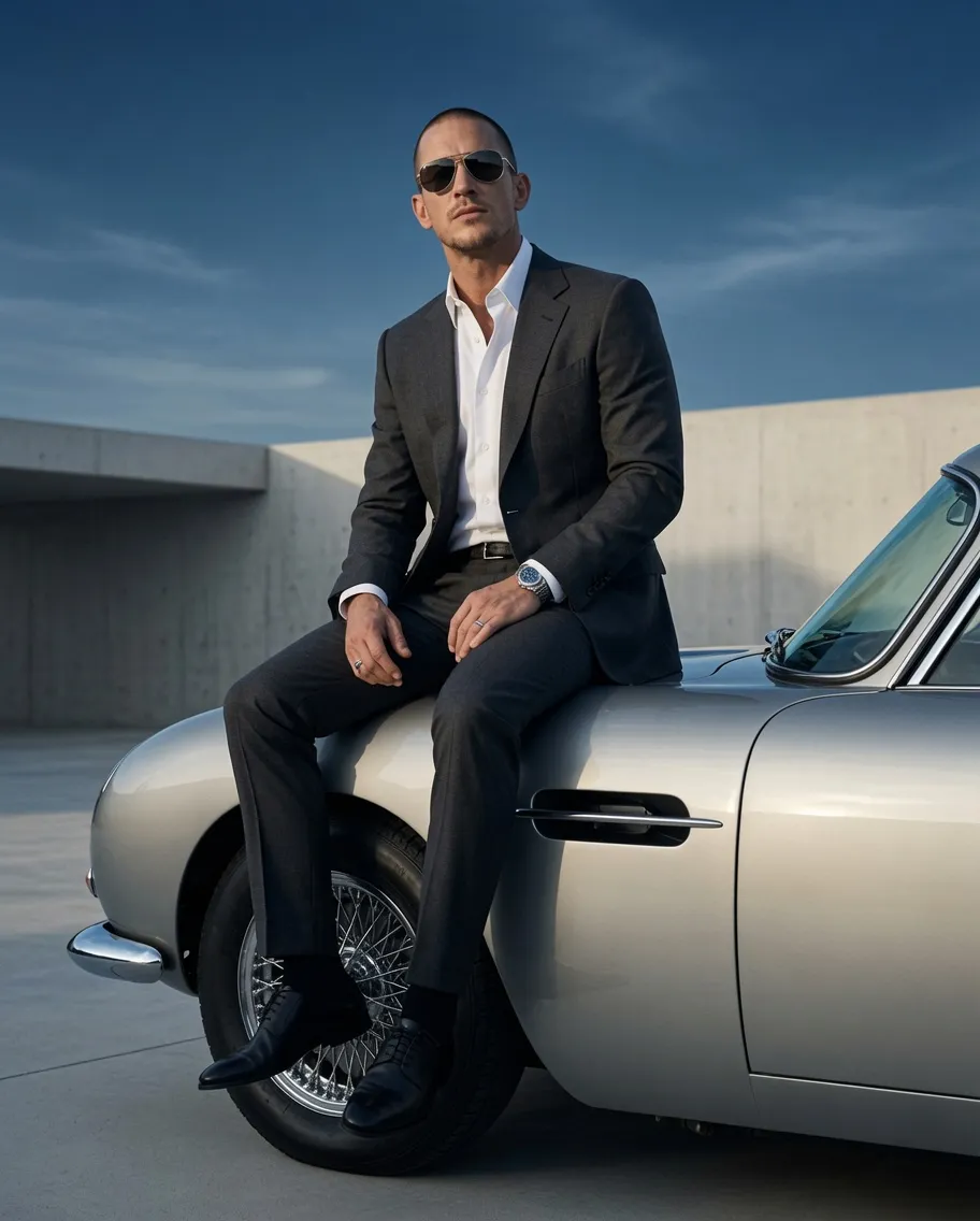 Luxury Automotive Fashion Editorial Portrait
