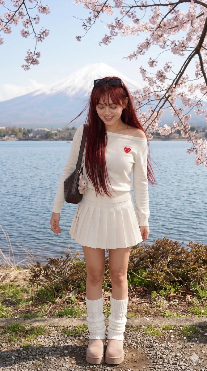Sakura Season Portrait at Lake Kawaguchi output 8