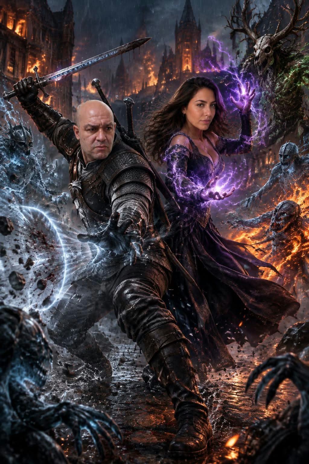 Cinematic Witcher Couple Battle output 2
