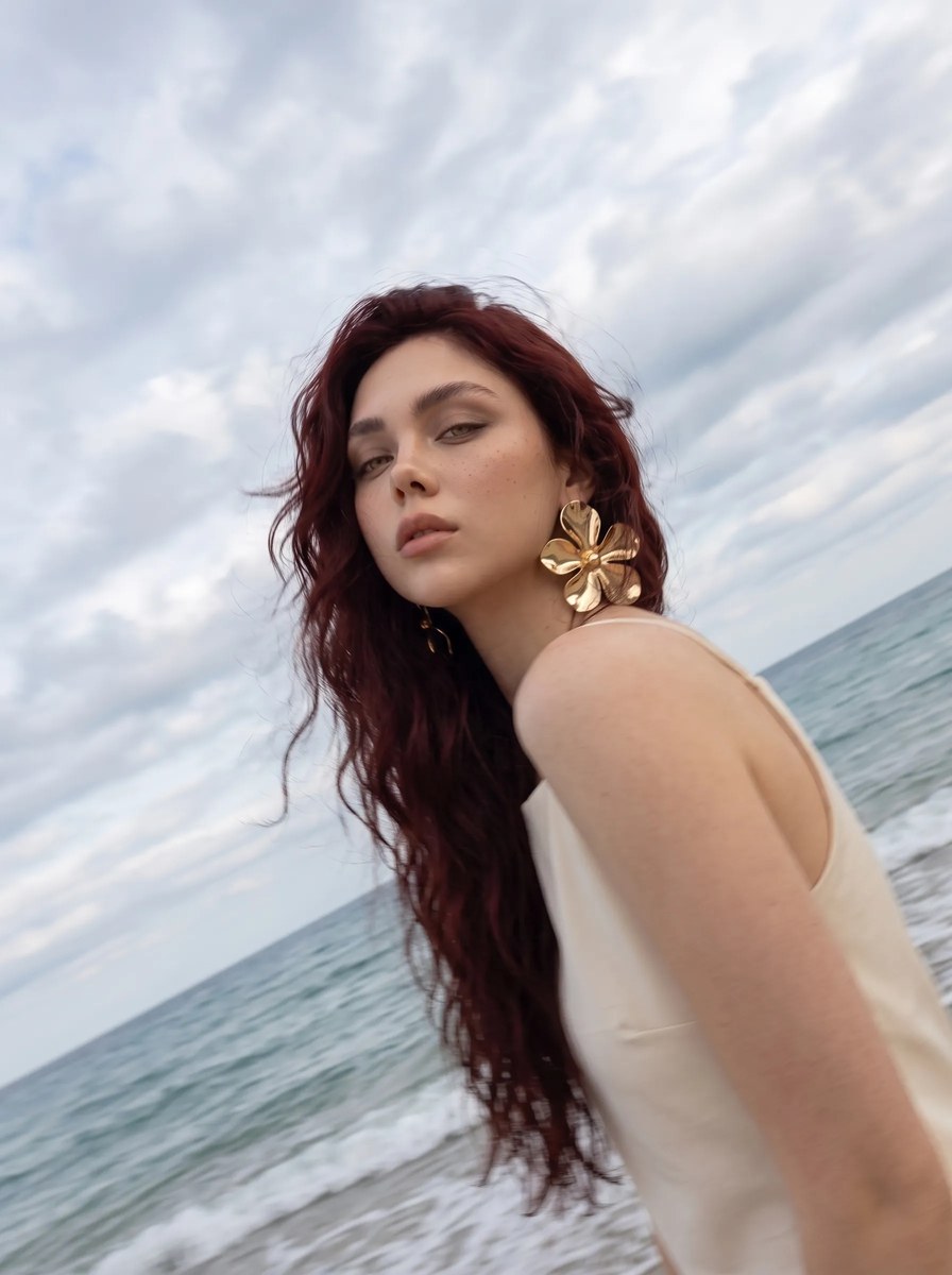 Coastal Luxury Beauty Editorial Portrait output 15