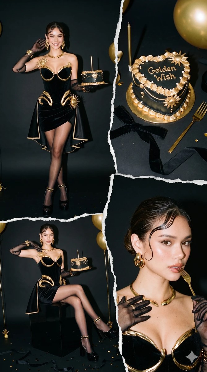 Minimal Satin Birthday Muse Collage output 13