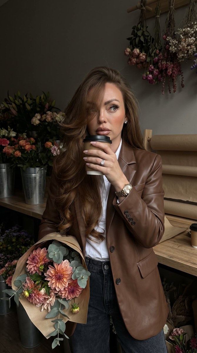 Candid Flower-Shop Portrait from an Identity Photo output 2