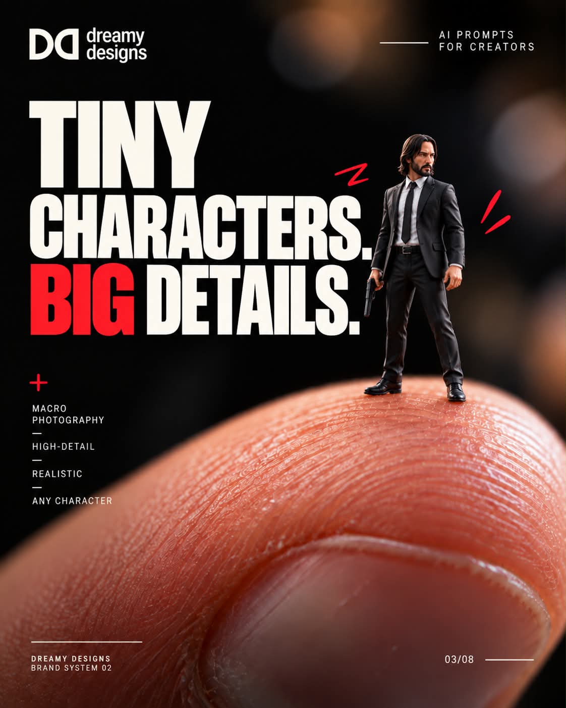 Tiny Macro Character on a Fingertip output 3