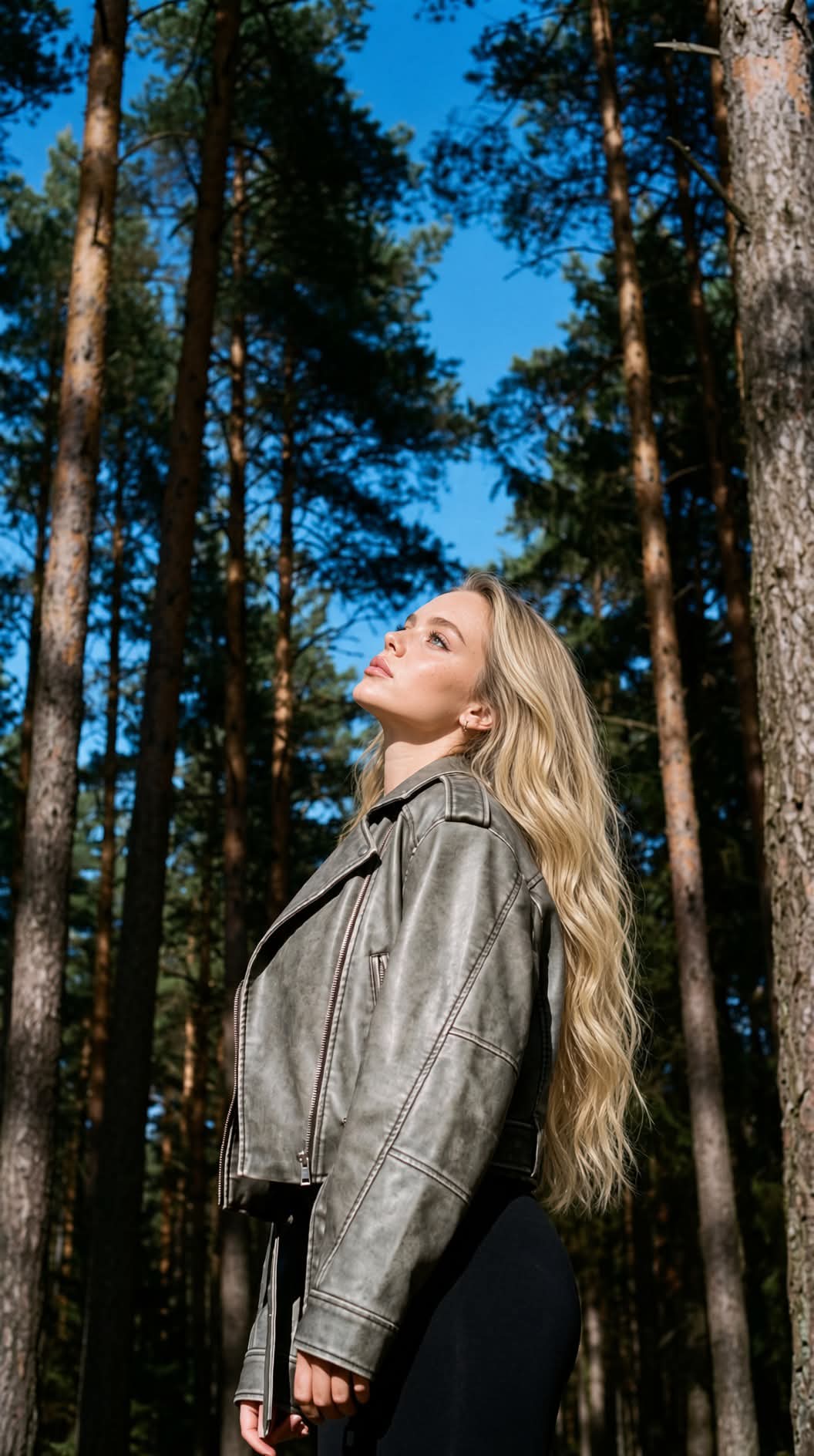 Photorealistic Pine Forest Editorial Portrait output 1