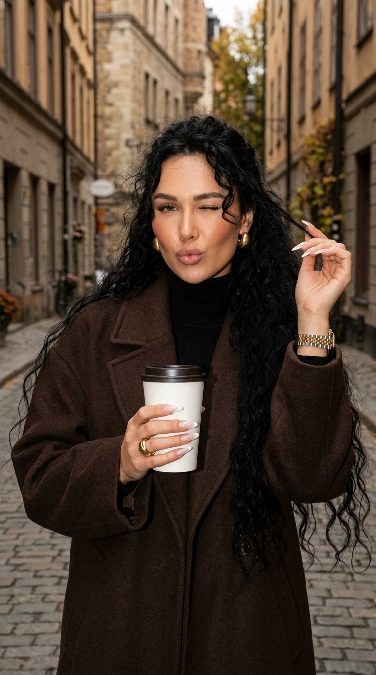 Luxury European Autumn Street-Style Portrait