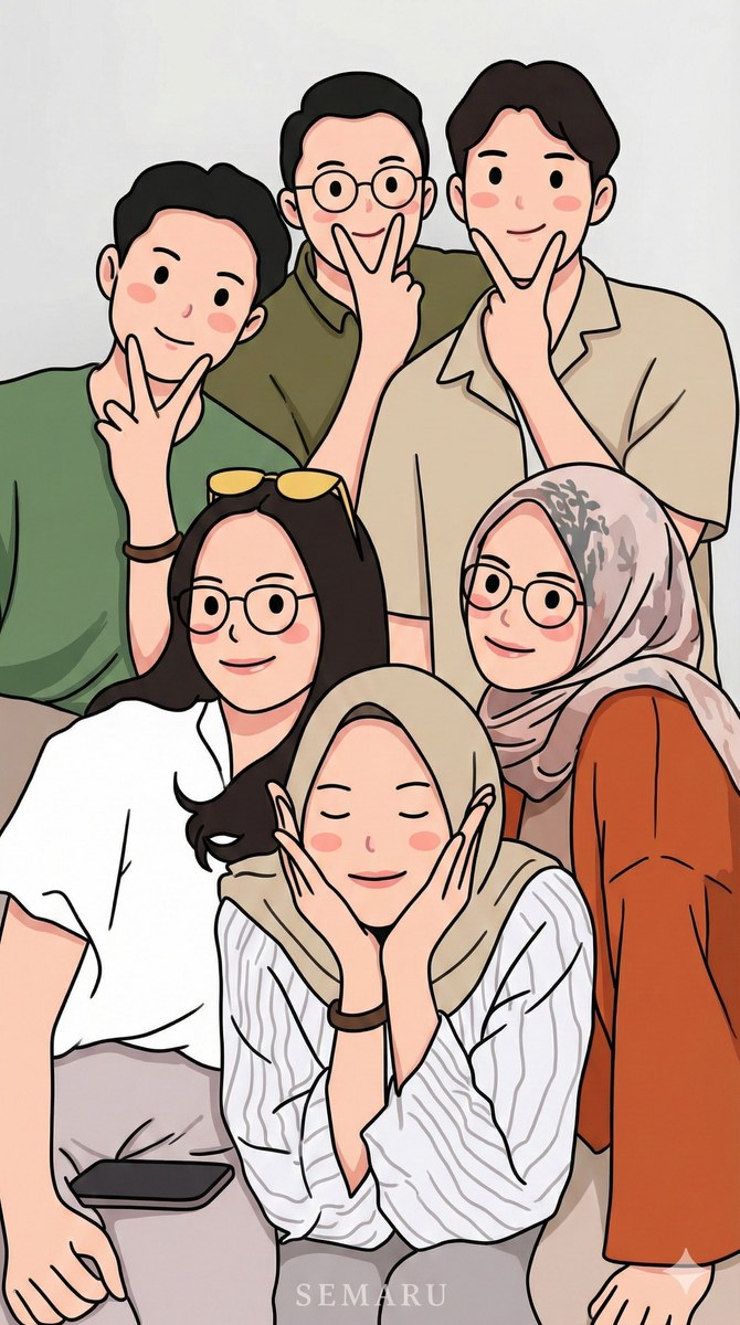 Turn Everyone in a Photo into Chibi Illustrations output 3