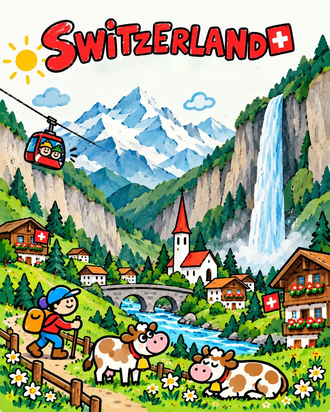 Cohesive Destination Travel Poster